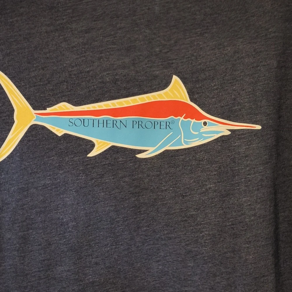Southern Proper Navy Short Sleeve Tee - Picture 4 of 6